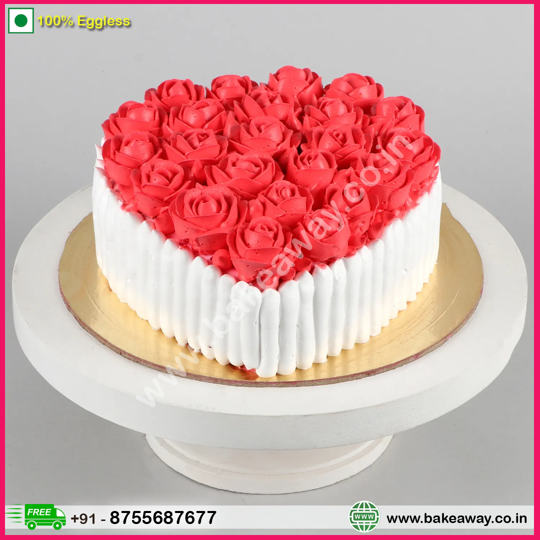Pretty Roses Black Forest Cake